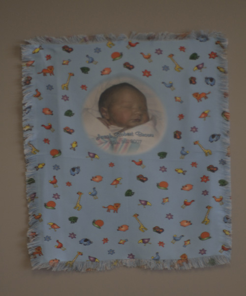 Baby Blanket made with sublimation printing